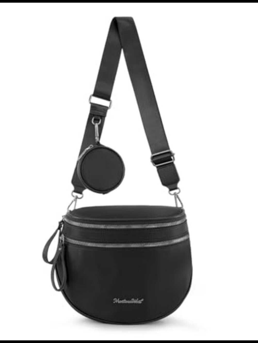 Nylon Bum Bag Crossbody with Coin Purse Water-Resistant Adjustable Strap